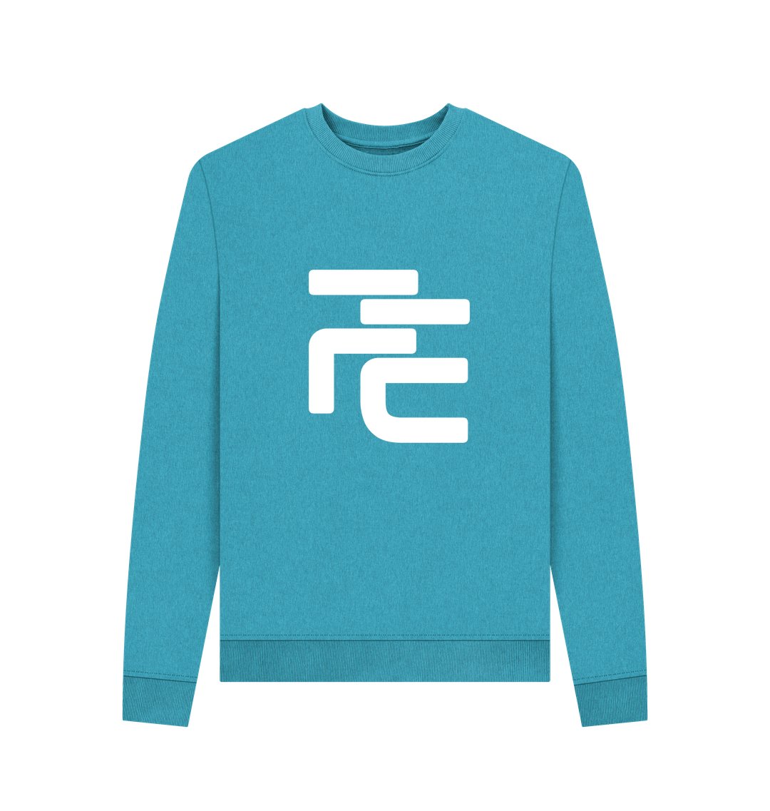 Ocean Blue Recycled Printed Sweater