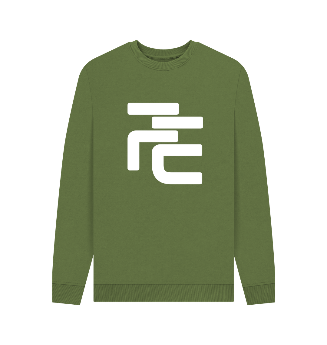Khaki Printed Sweater