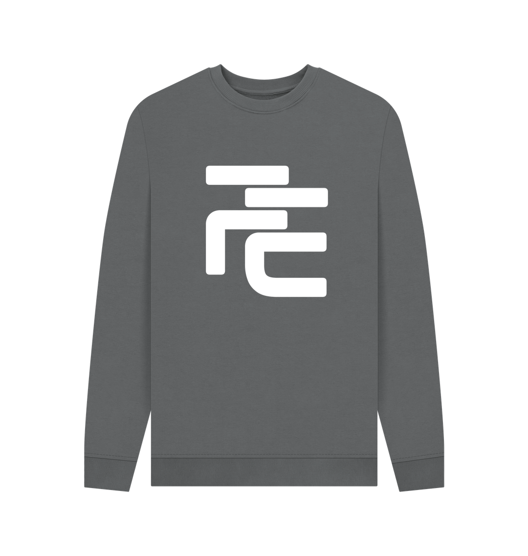 Slate Grey Printed Sweater