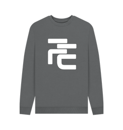 Image of Slate Grey Printed Sweater