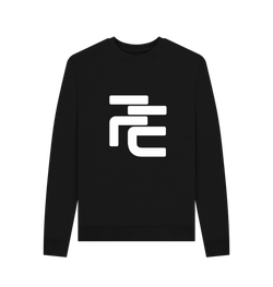 Image of Black Recycled Printed Sweater