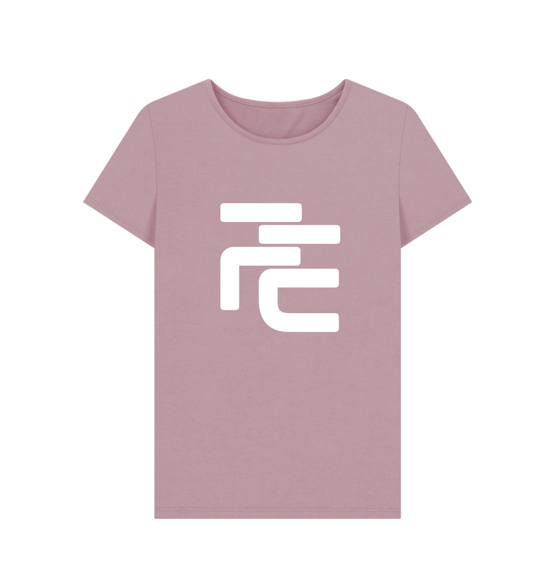 Image of Mauve Printed T-shirt Front