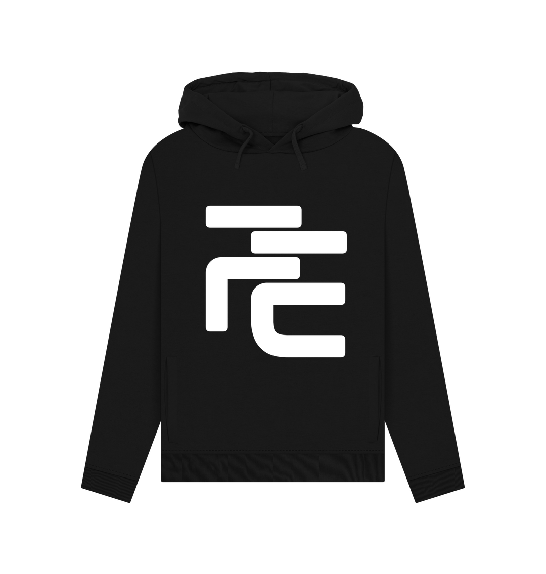 Image of Black Organic Cotton Fique Supporter Hoodie