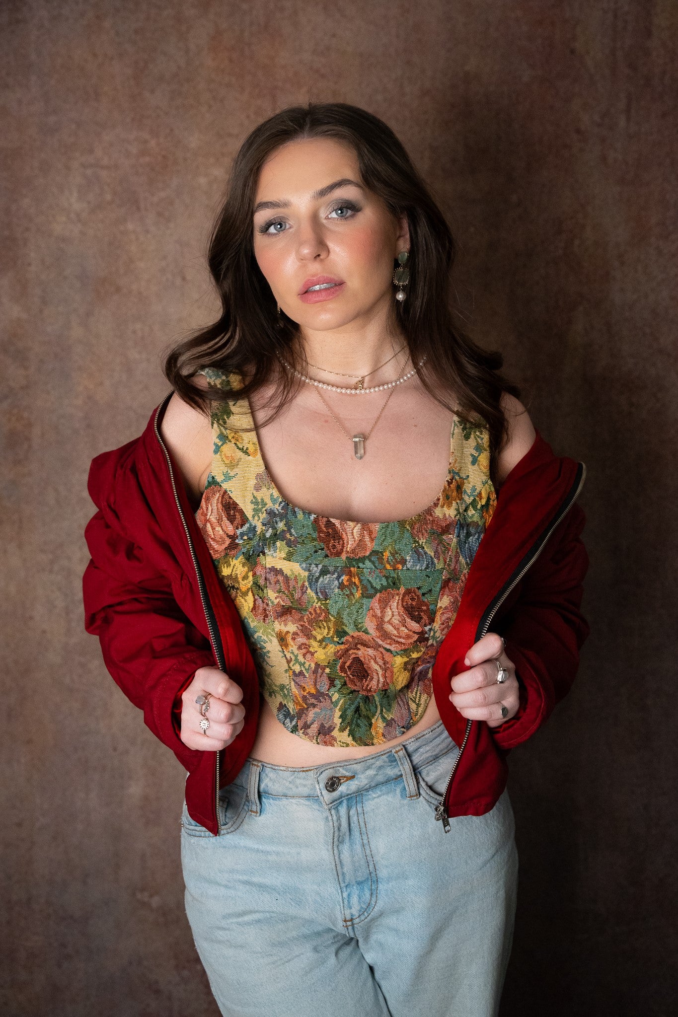 Image of SilverShield Red Rose Jacket