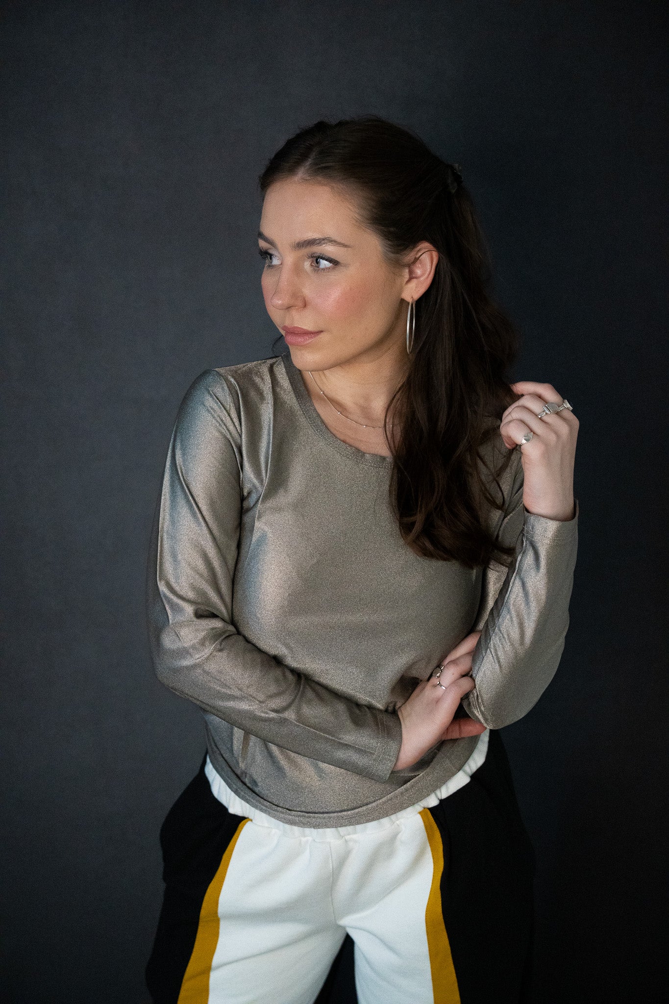 Image of Silver Disco EMF Protective Lounge Wear