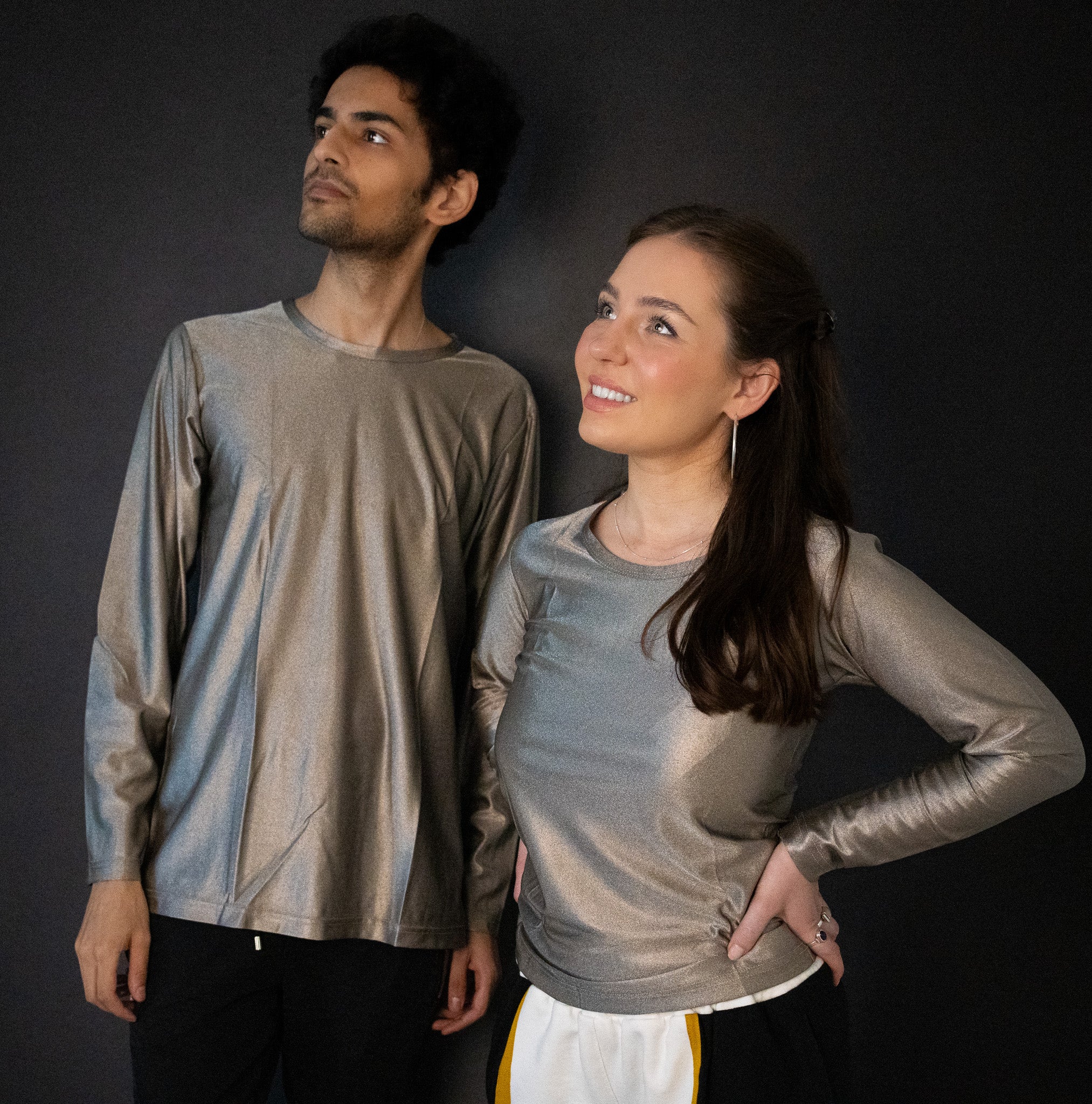 Image of Silver Disco EMF Protective Lounge Wear