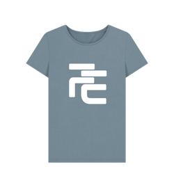 Image of Stone Blue Printed T-shirt