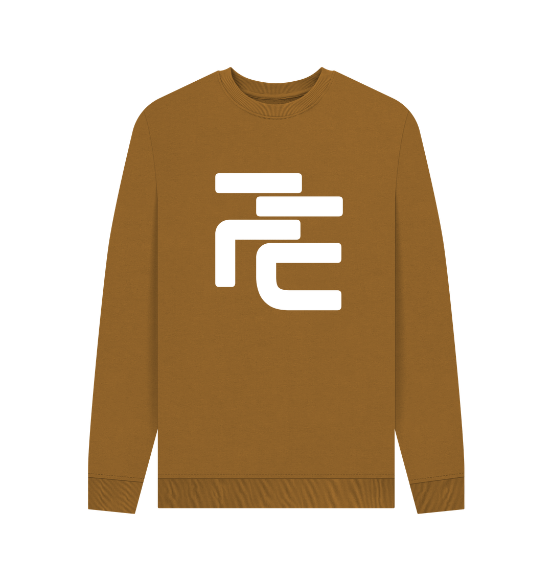 Brown Printed Sweater